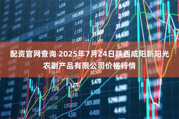 配资官网查询 2025年7月24日陕西咸阳新阳光农副产品有限公司价格行情